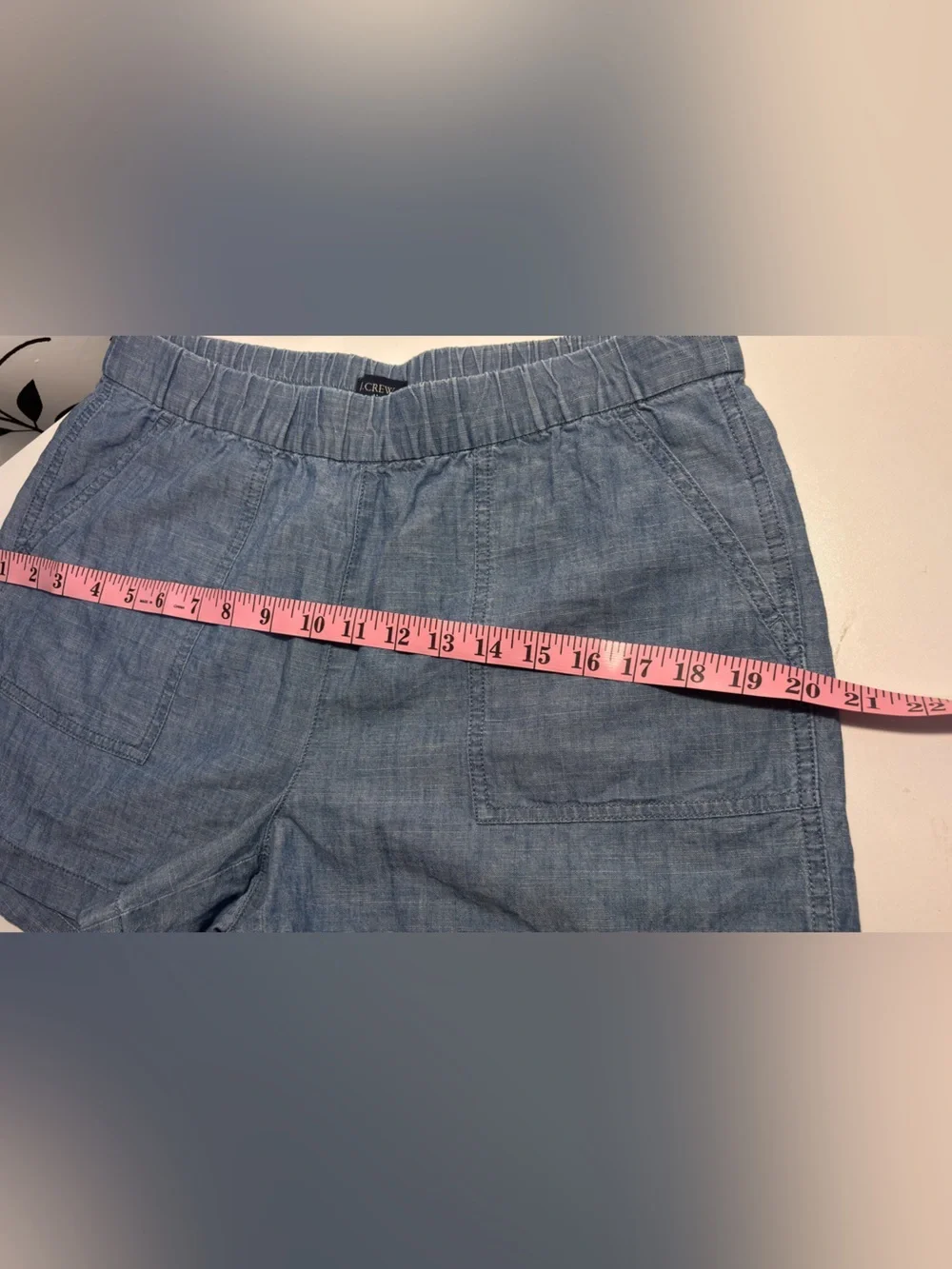 J. Crew 100% Cotton Elastic-Waist Patch Pocket Shorts